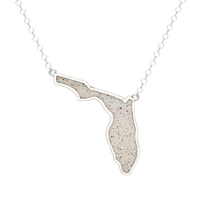 Florida Pendant Necklace - Silver