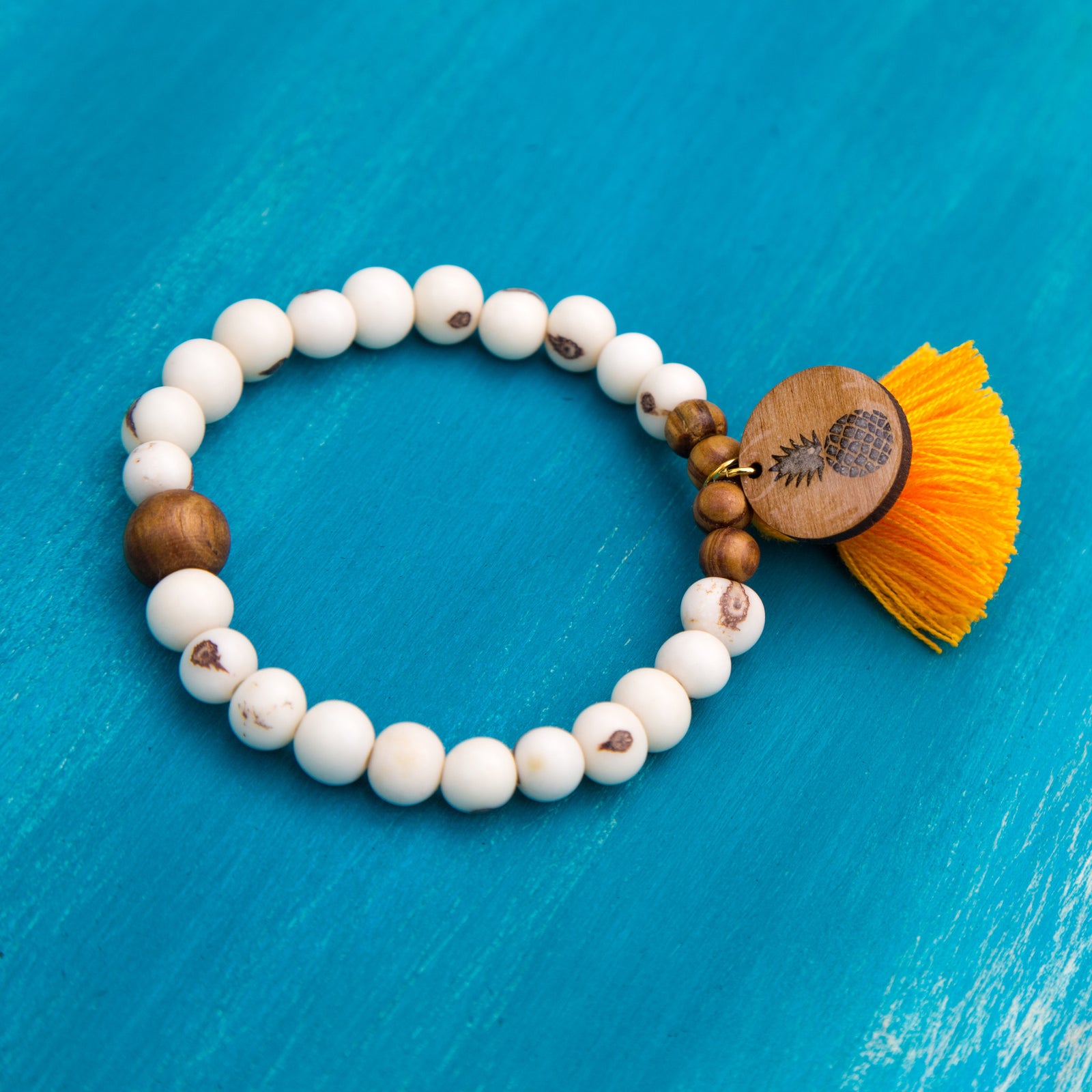 Beach Sand Tassel Bracelet - Pineapple