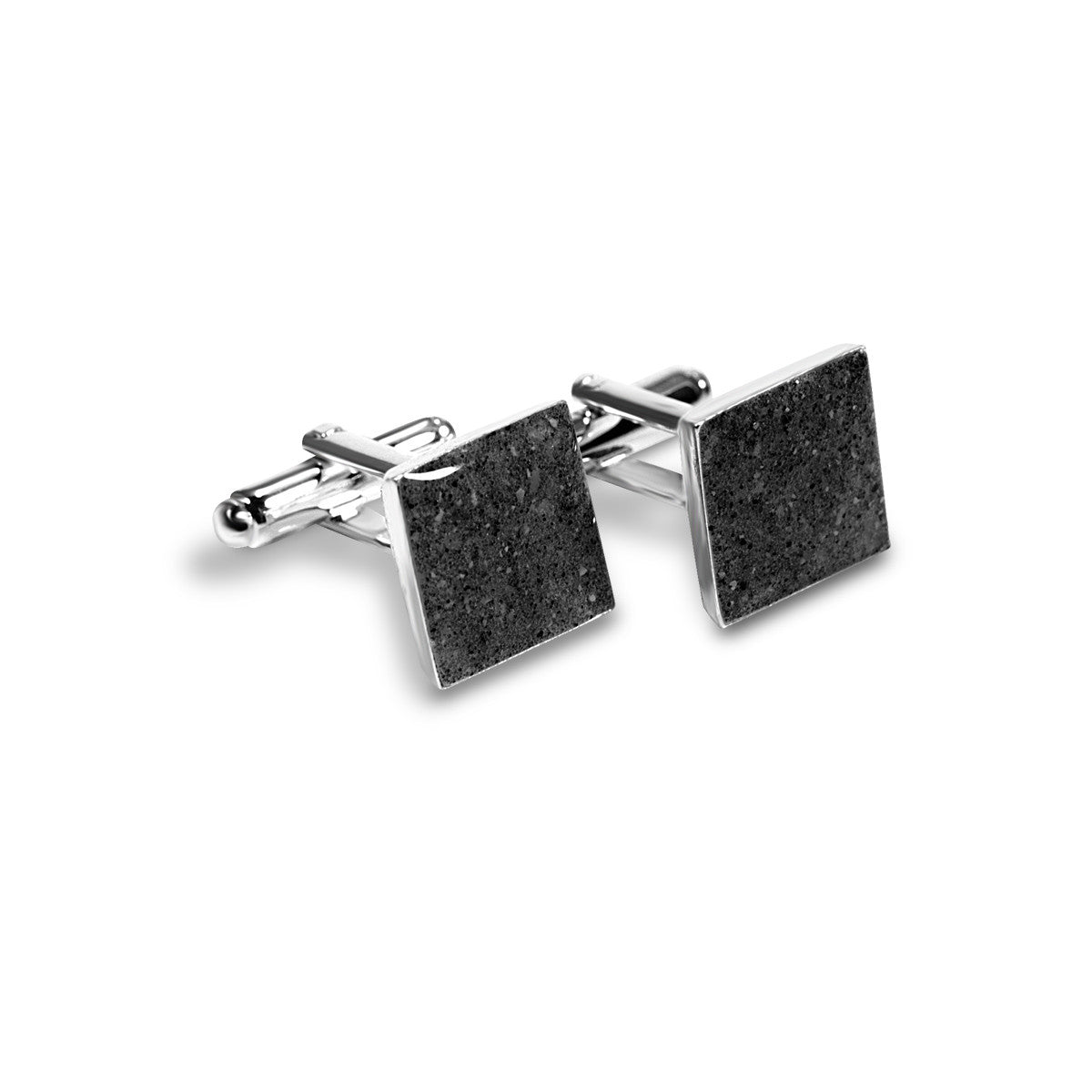 Men's Beach Sand Cuff Links - Square