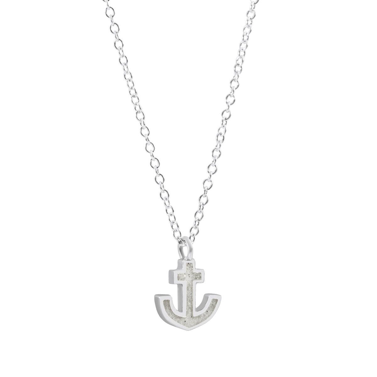 Dainty Anchor Necklace - Silver