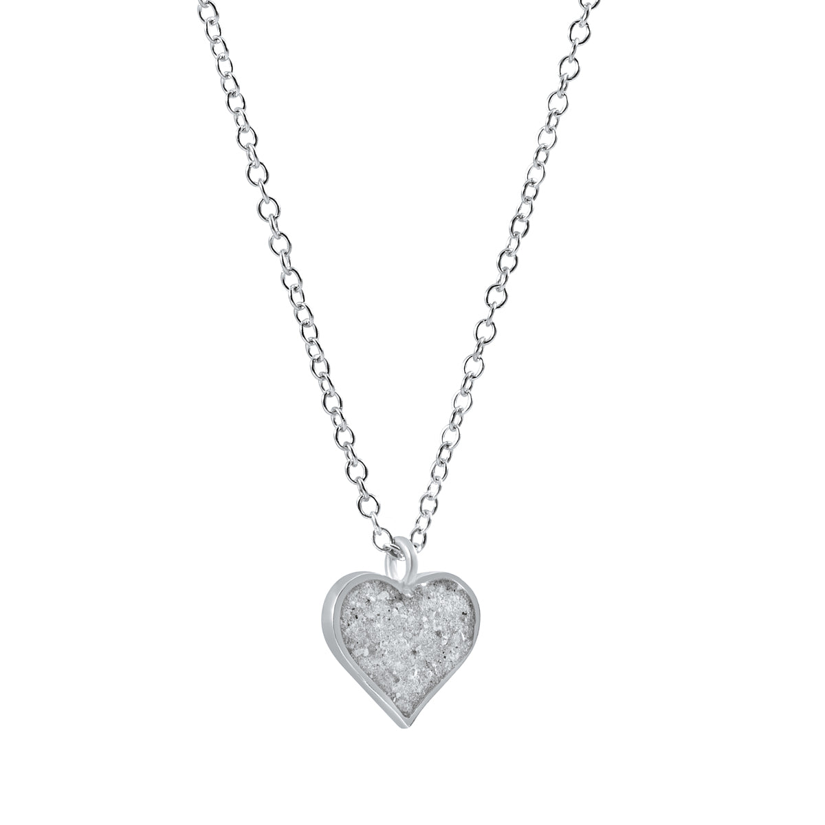Dainty Heart Necklace - Silver