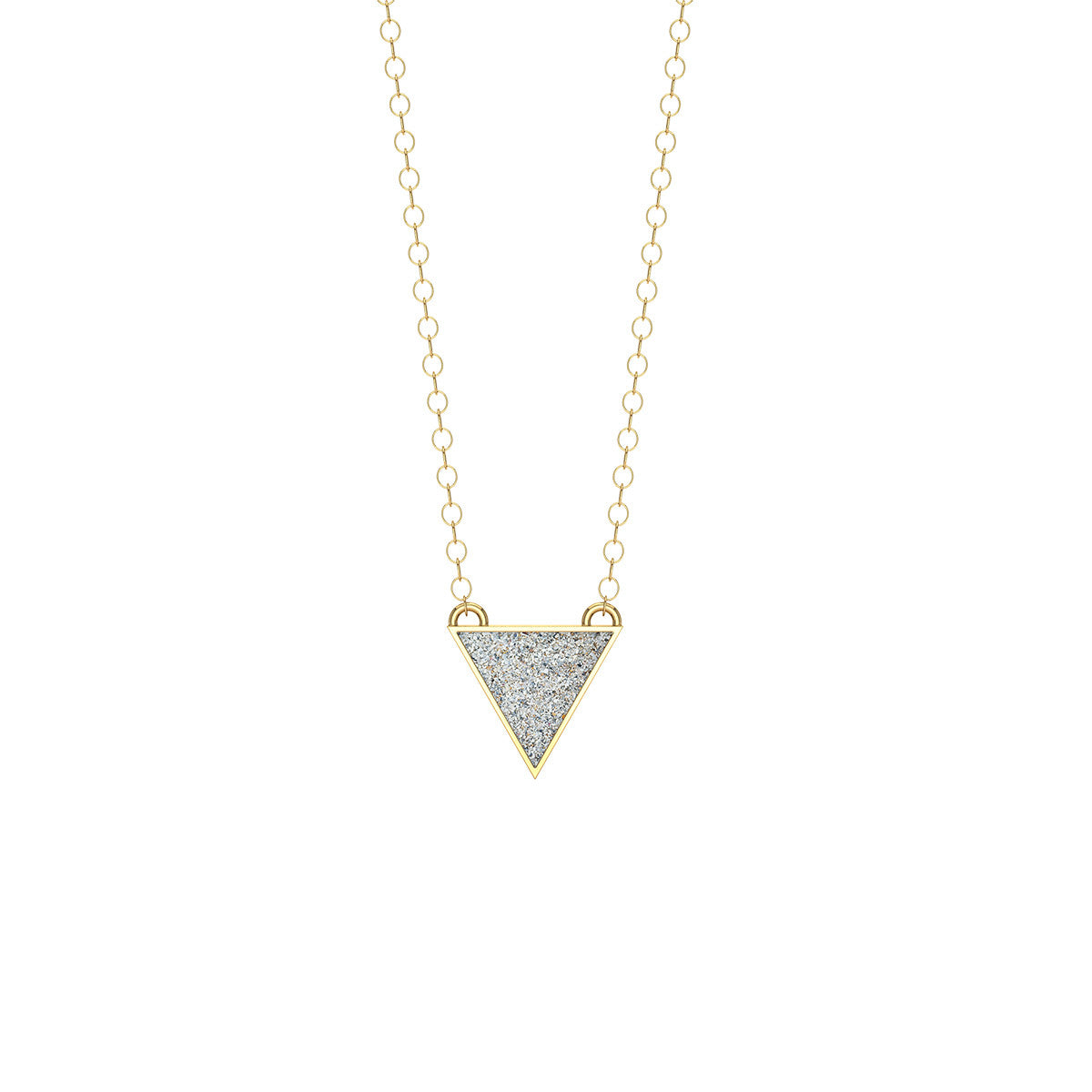 Dainty Triangle Necklace - Gold
