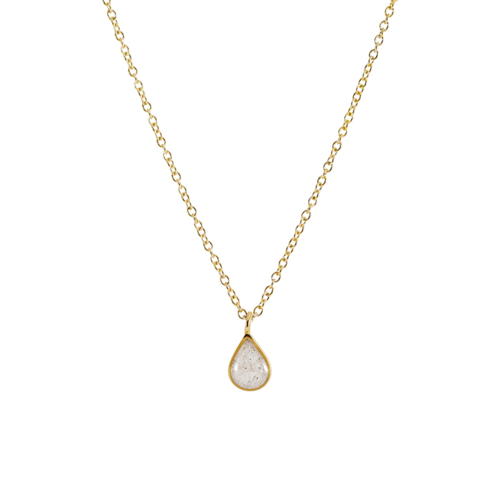 Dainty Teardrop Necklace - Gold