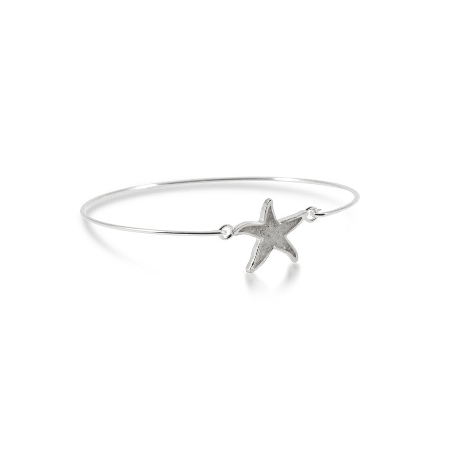 Dainty Starfish Bracelet - Silver