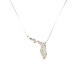 Florida Pendant Necklace - Silver