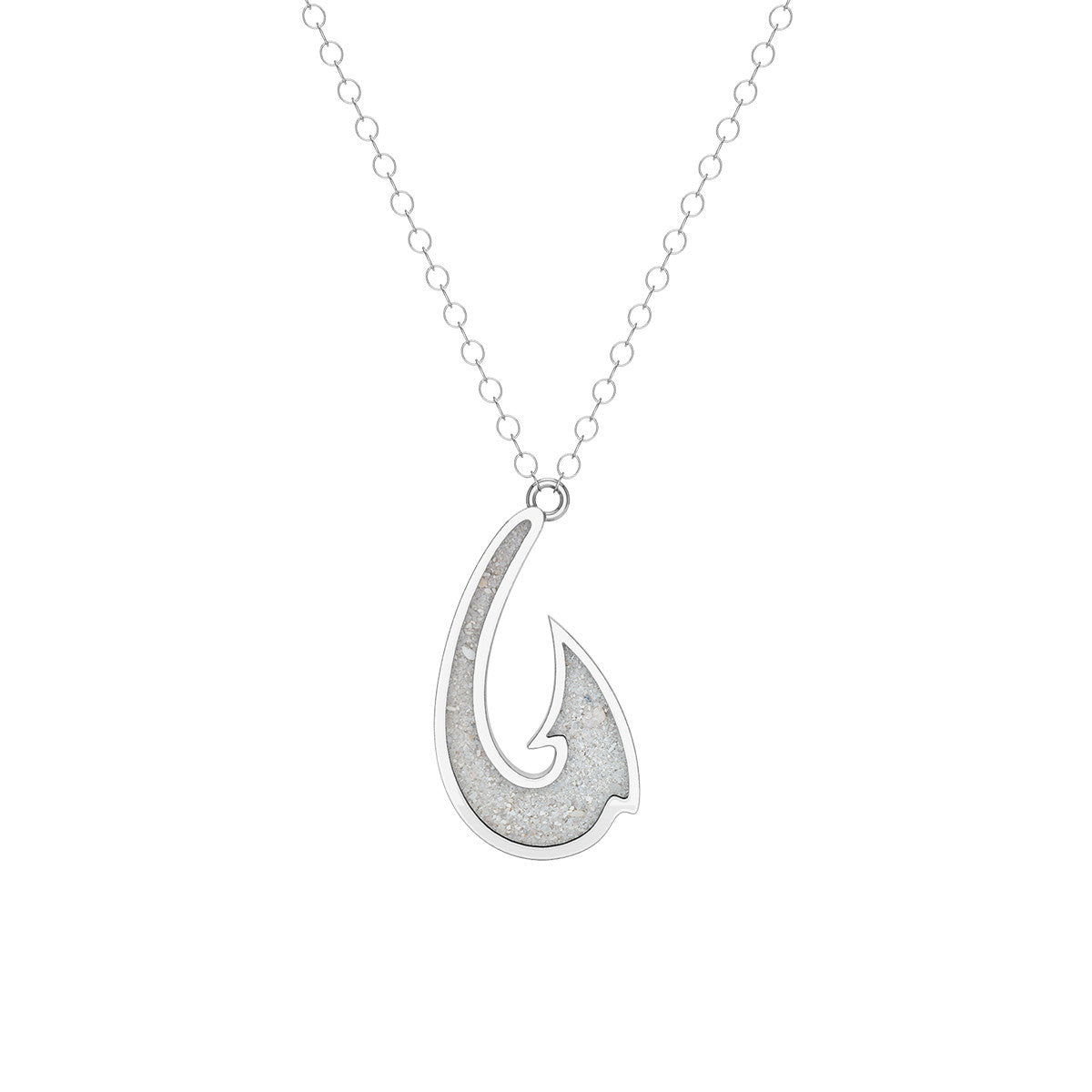 Maori Hook Necklace - Silver