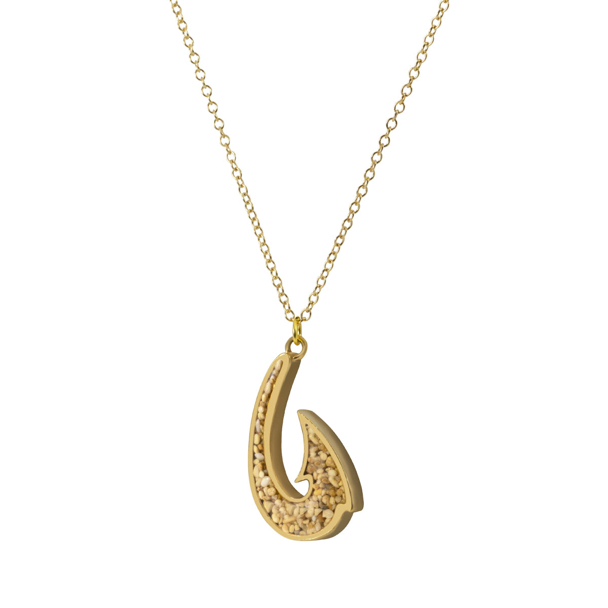 Maori Hook Necklace - Gold