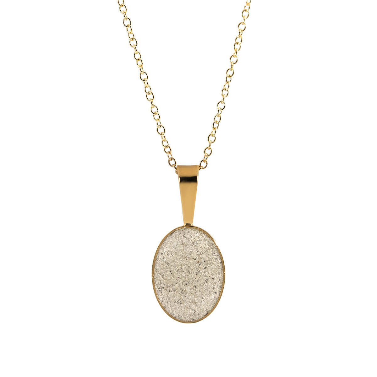 Large Oval Necklace - Gold