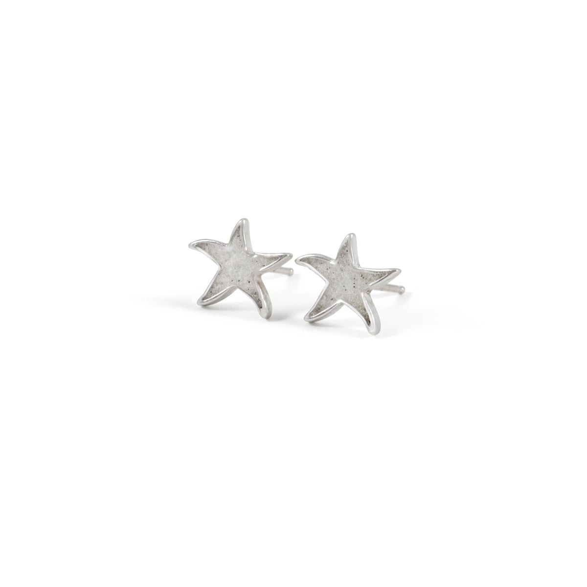 Starfish Stud Earrings - Silver